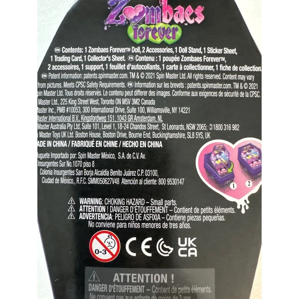 Zombaes Forever Rock in Peace Series 1 Zombie Doll Sealed NEW 6063727